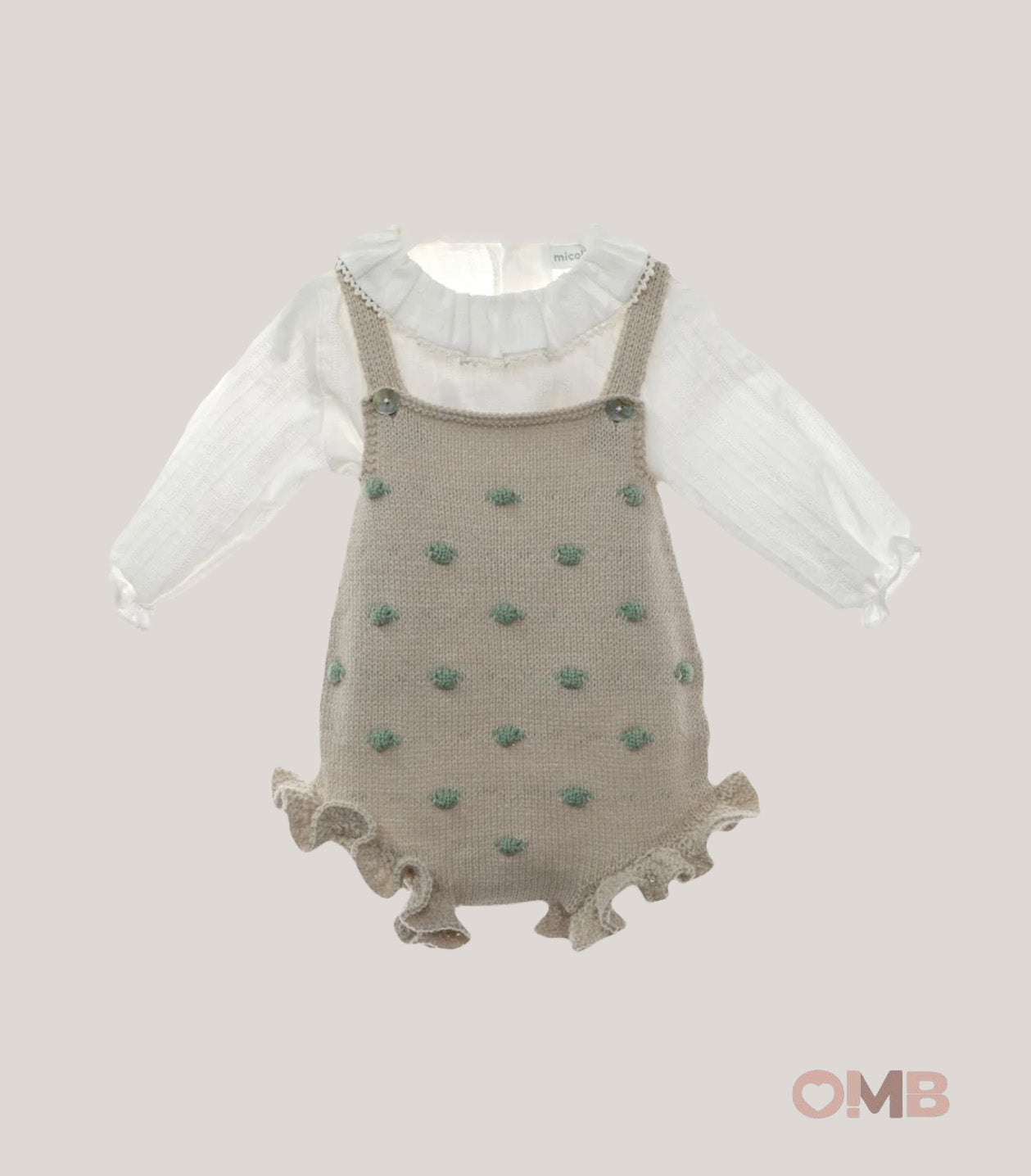 Completo neonata MICOLINO 3021 Beige 3021 SABBIA MICOLINO 