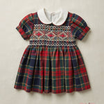 Abito bambina NAXOS 7831 Rosso<BR/> 7831 TARTAN NAXOS 