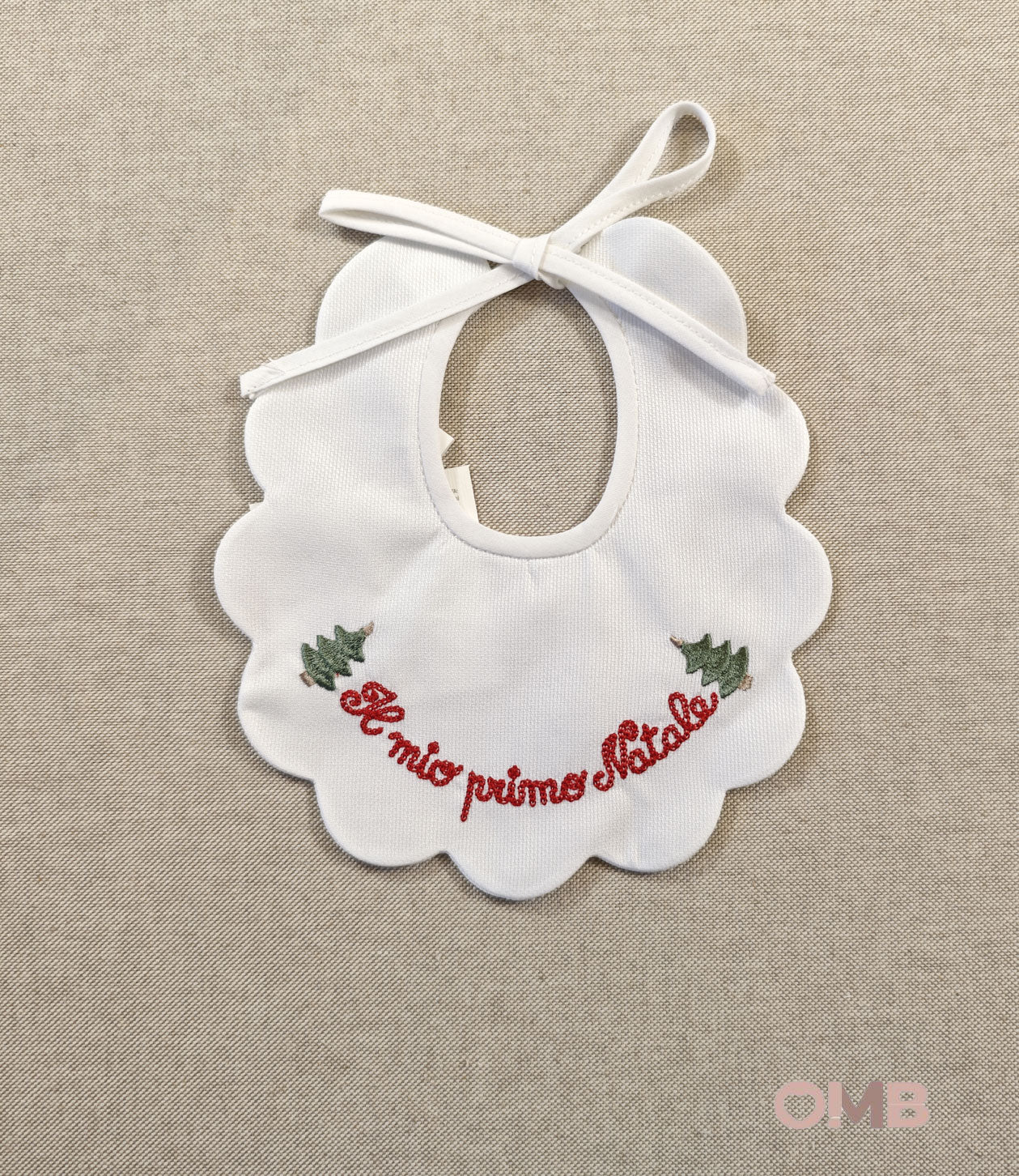 Bavetta neonati PEPECE' 321 Bianca 321 NATALE PEPECE' 