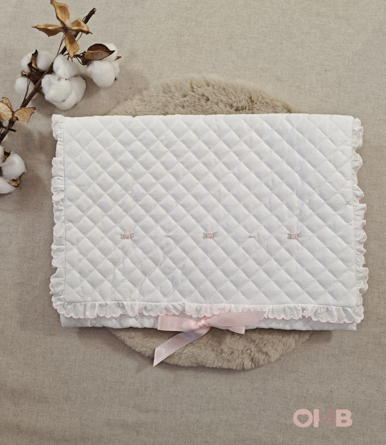 Borsa cambio neonata PEPECE' 401R3 Bianco 401R3 BIANCO/ROSA PEPECE' 