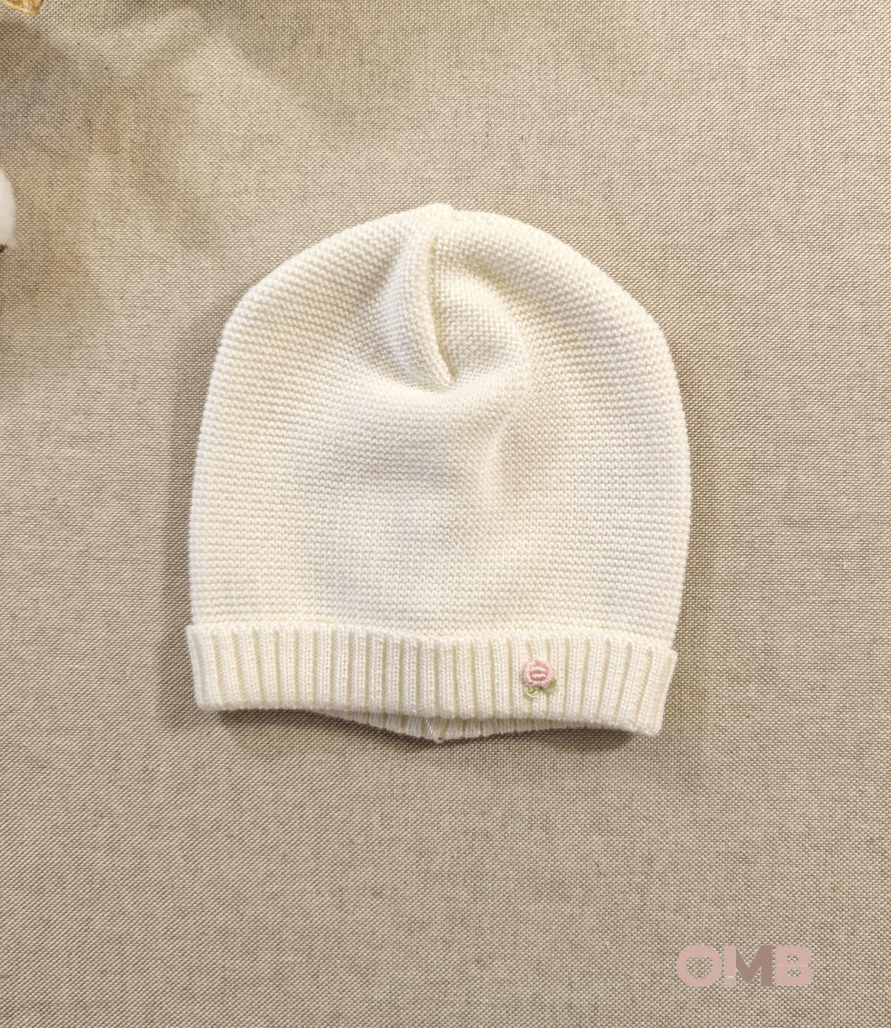 Cappello neonata PEPECE' 777111 Panna 777/111 BIANCO/ROSA PEPECE' 