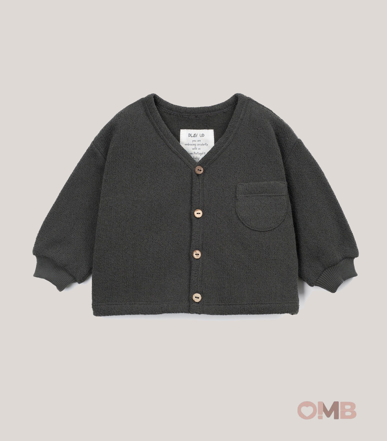 Cardigan neonato Play up 1AT10906 grigio<BR/><BR/> 1AT10904 9068 PLAY UP 