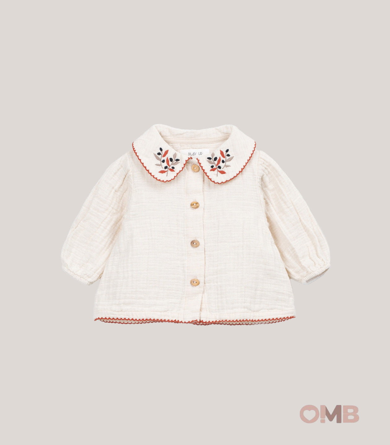 Camicia neonata PLAY UP 2AT11250 Crema 2AT11250 CREMA PLAY UP 