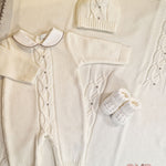 Coperta neonato Primo di Bebe 4713 panna tortora<BR/> 4703.1SU LATTE/TORTORA PRIMODI BEBE 