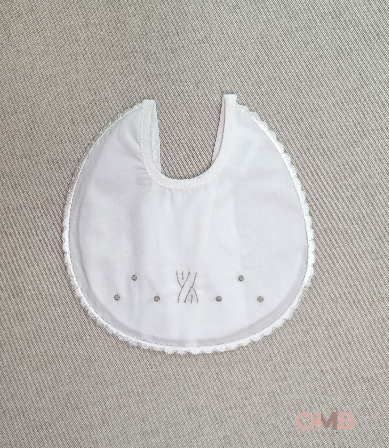 Bavetta neonato PRIMODI BEBE 4703B Bianca 4703B TRECCIA PRIMODI BEBE 