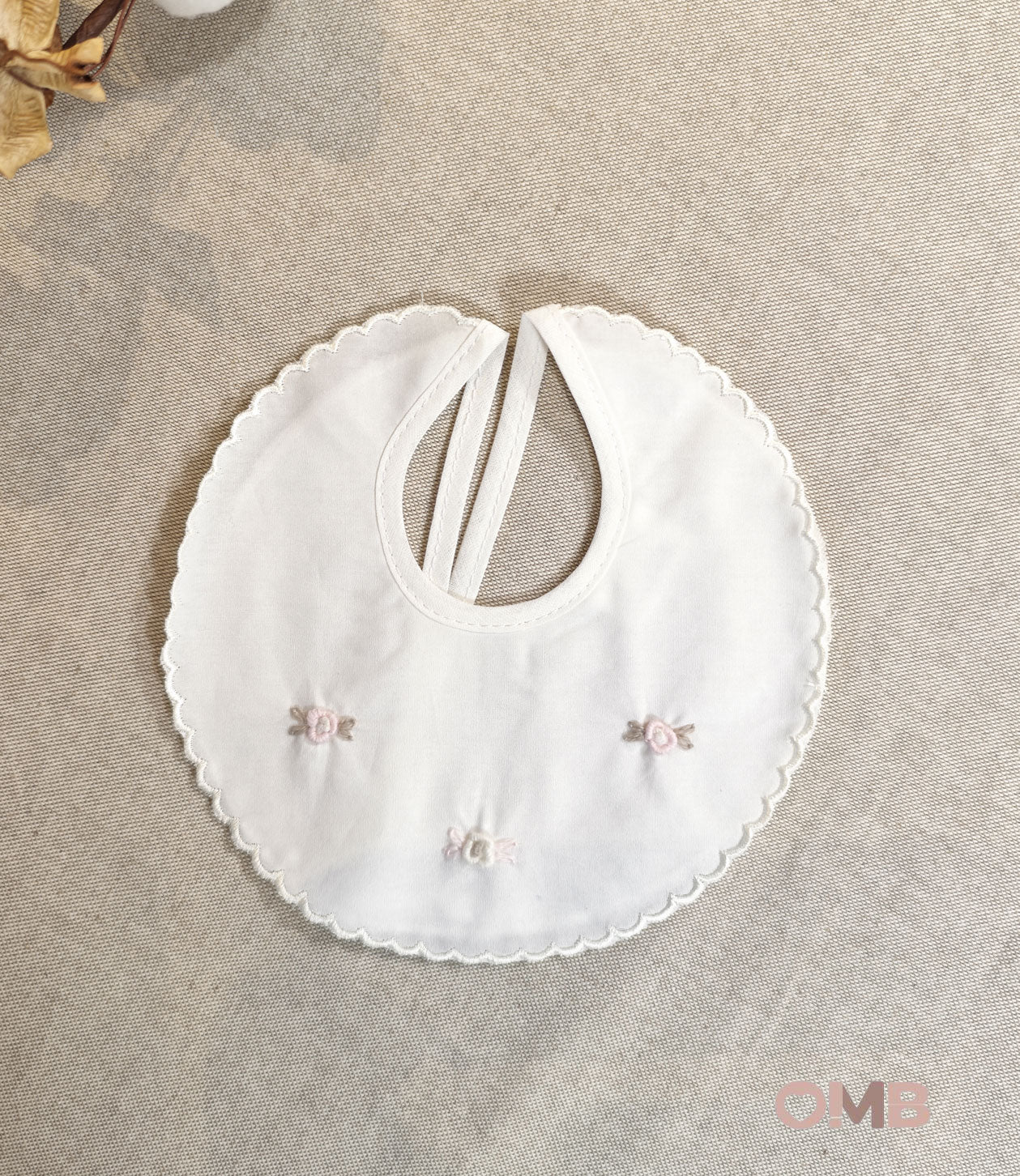 Bavetta neonato Primo di Bebe 4712 panna tortora 4712B PANNA PRIMODI BEBE 
