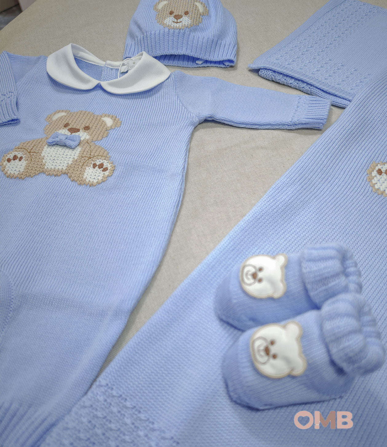 Set nascita neonato Primo di bebè 4721 cielo 4721 ORSETTO PRIMODI BEBE 