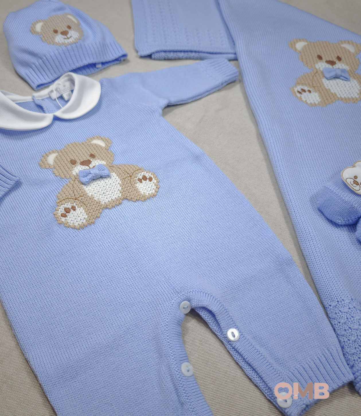 Set nascita neonato Primo di bebè 4721 cielo 4721 ORSETTO PRIMODI BEBE 