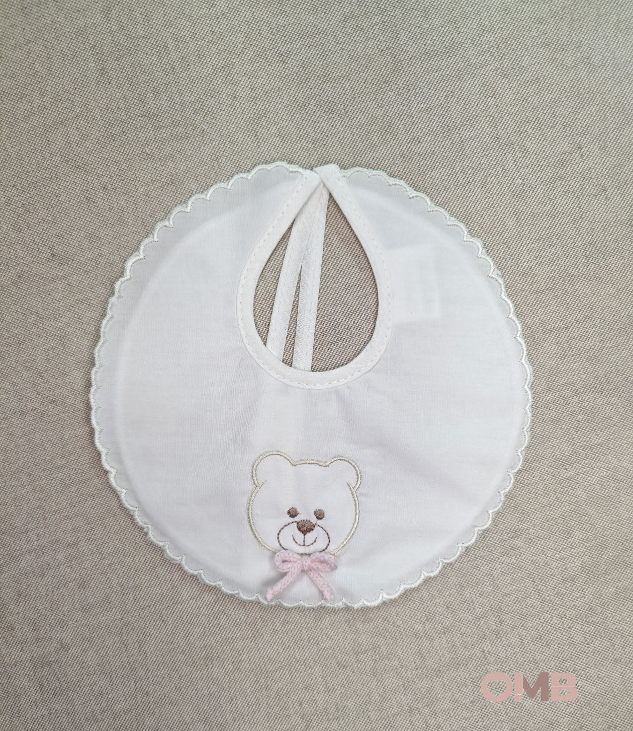 Bavetta neonata PRIMODI BEBE 4722B Bianca 4722B ORSETTO PRIMODI BEBE 