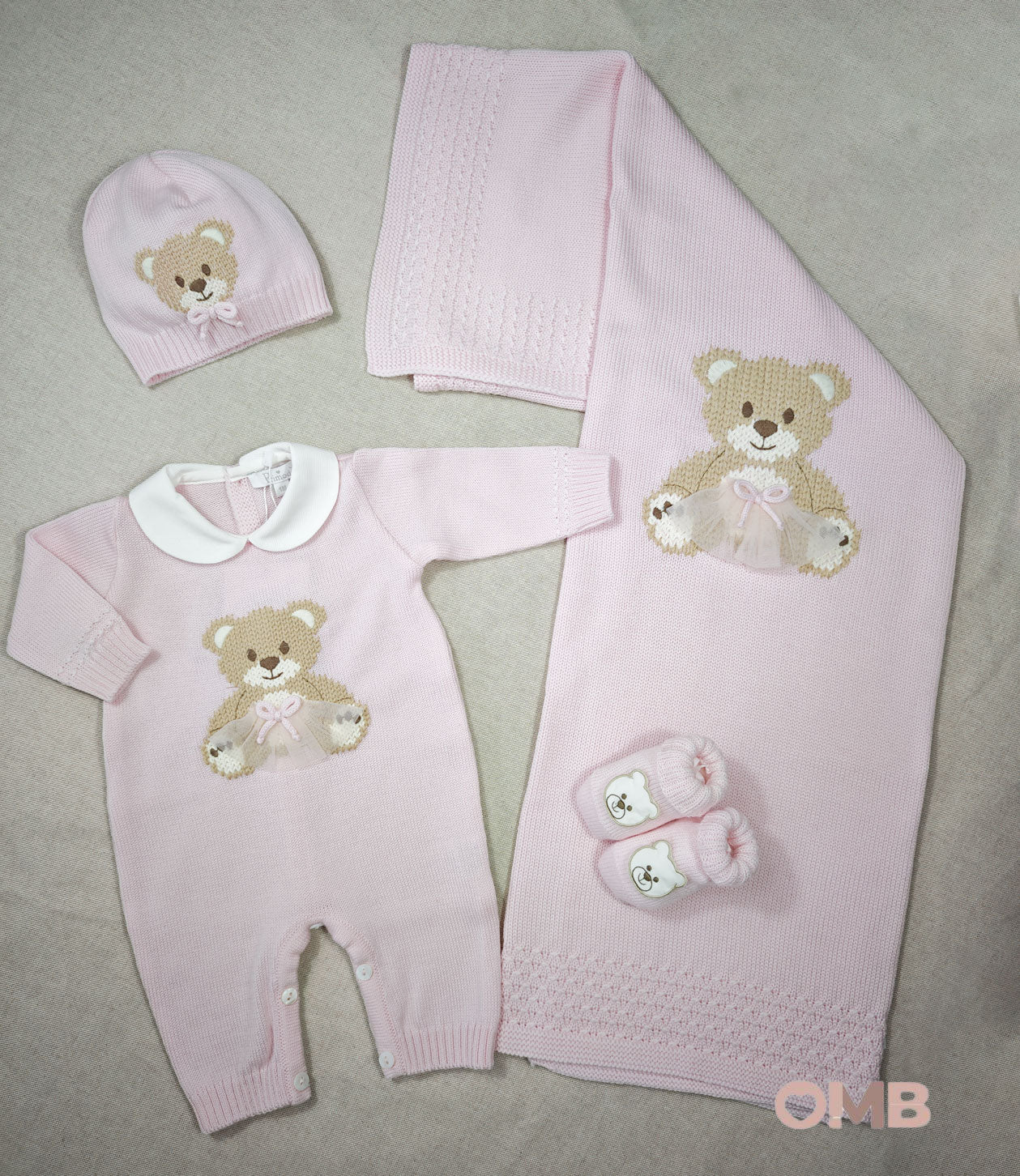Set nascita neonata Primo di bebè 4722 rosa 4722 ORSETTO PRIMODI BEBE 