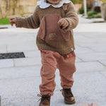 Maglione neonata SNUG 005140 Beige 005140. BEIGE/ROSA SNUG 