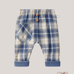Pantalone neonato SNUG 133R42A Blu 133R42A QUADRI SNUG 