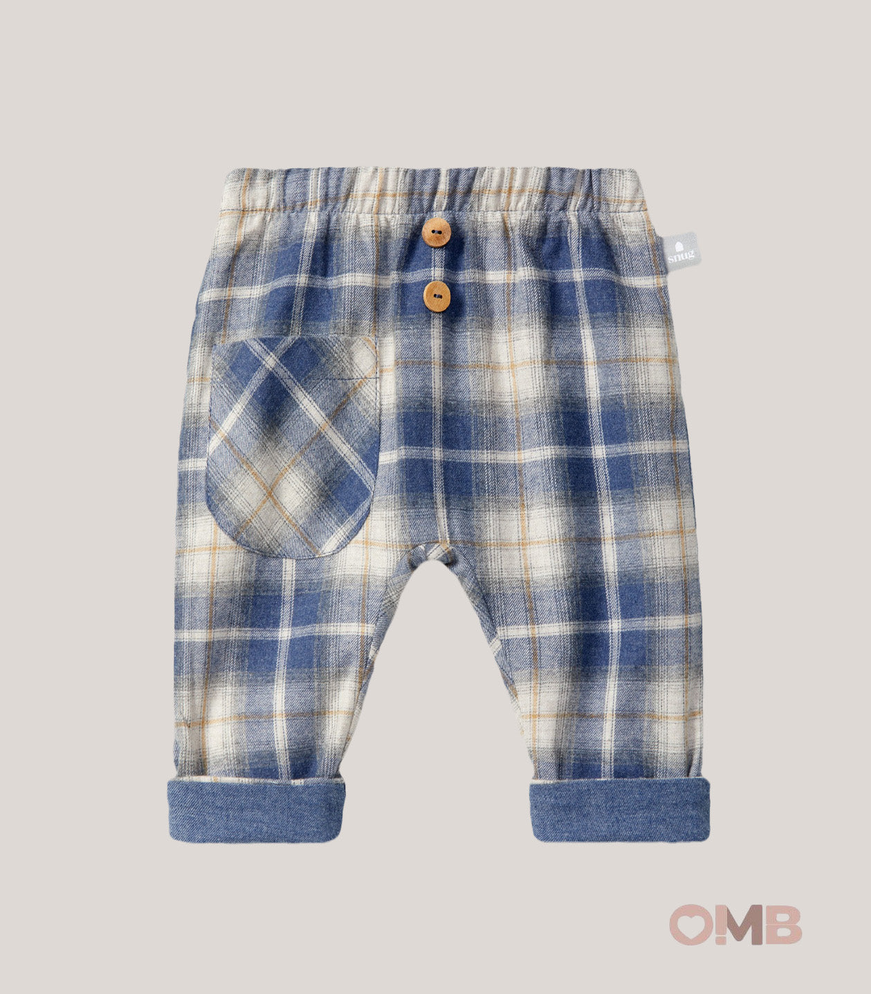 Pantalone neonato SNUG 133R42A Blu 133R42A QUADRI SNUG 