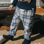 Pantalone neonato SNUG 133R42 Blu 133R42 QUADRI SNUG 