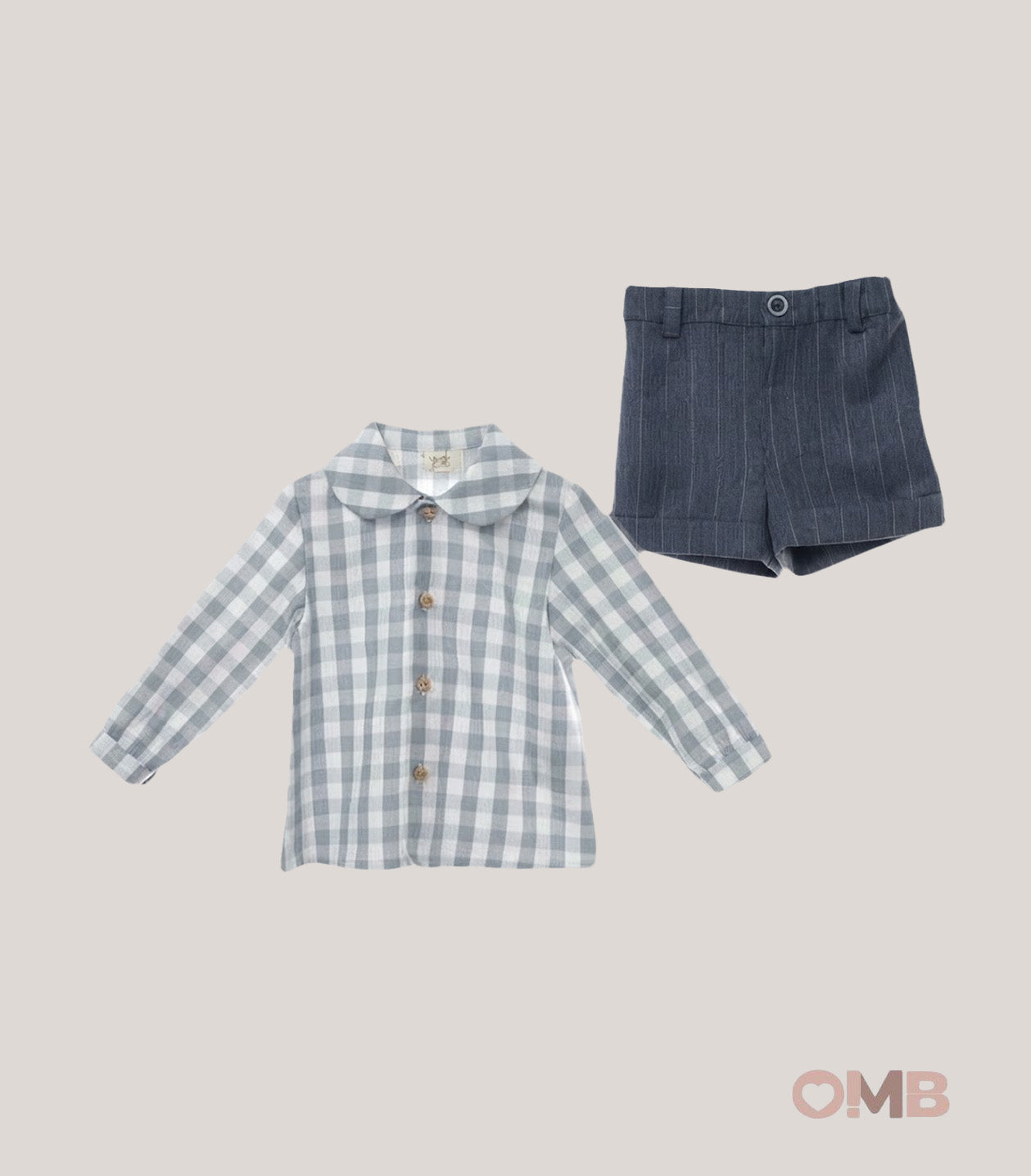 Completo neonato YOEDU 1852 Blu 1852 DENIM YOEDU 