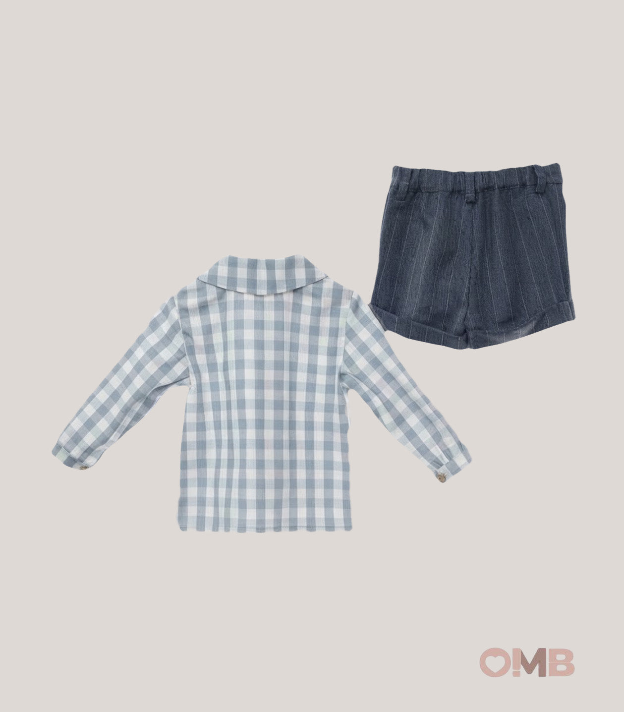 Completo neonato YOEDU 1852 Blu 1852 DENIM YOEDU 