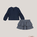 Completo bambina YOEDU 2255 Blu 2255 BLU YOEDU 