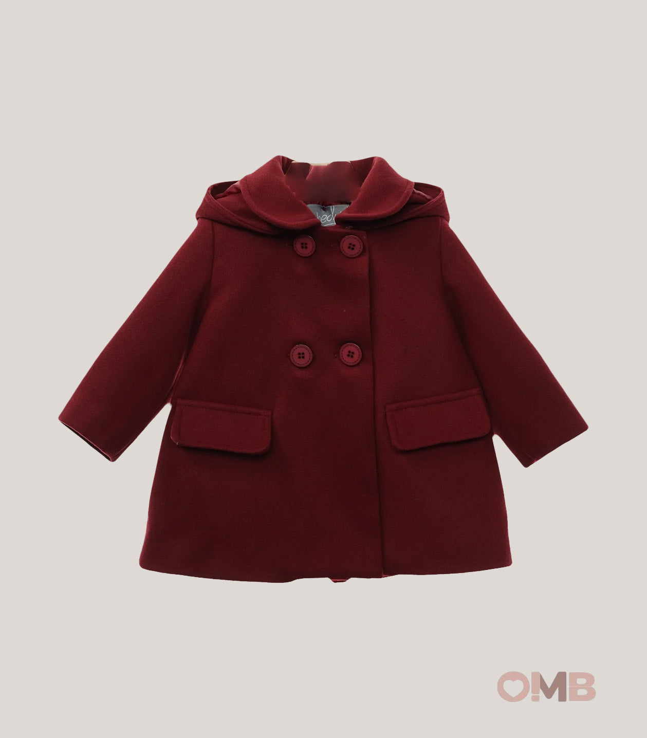 Cappotto neonata YOEDU 3981 Bordeaux 3981 BORDEAU YOEDU 