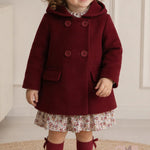 Cappotto neonata YOEDU 3981 Bordeaux 3981 BORDEAU YOEDU 