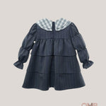 Abito bambina YOEDU 5152 Blu 5152 DENIM YOEDU 