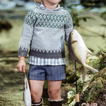 Maglione neonato YOEDU 9505 Grigio 9505 GRIGIO YOEDU 