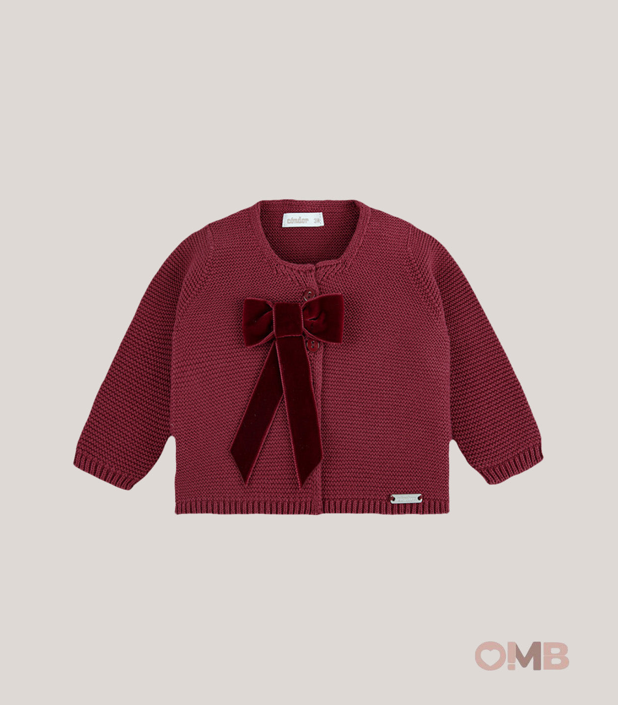 Cardigan neonata CONDOR 505010 Bordeaux 505.010 575 CONDOR 