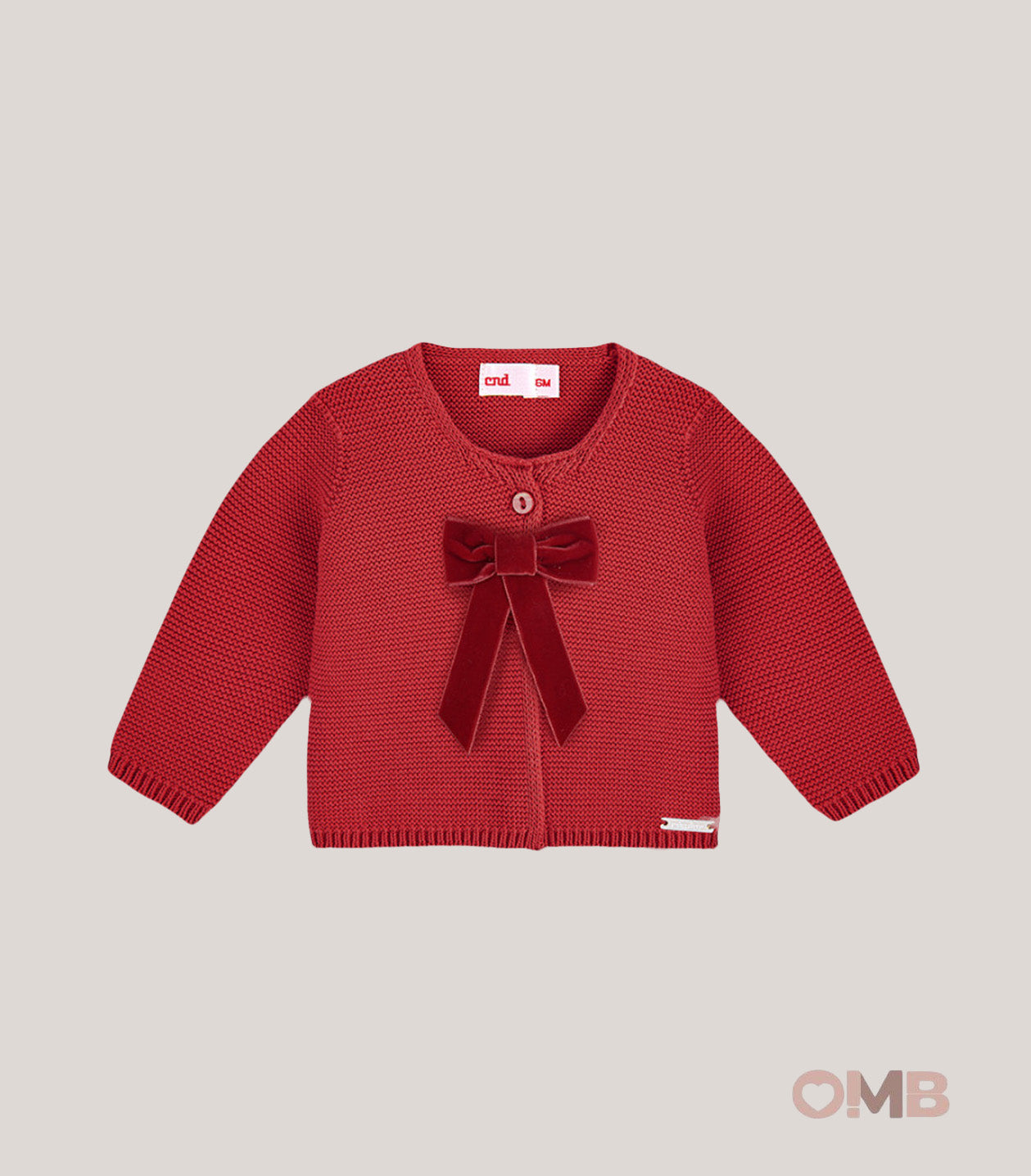 Cardigan neonata CONDOR 505010 Rosso 505.010 578 CONDOR 