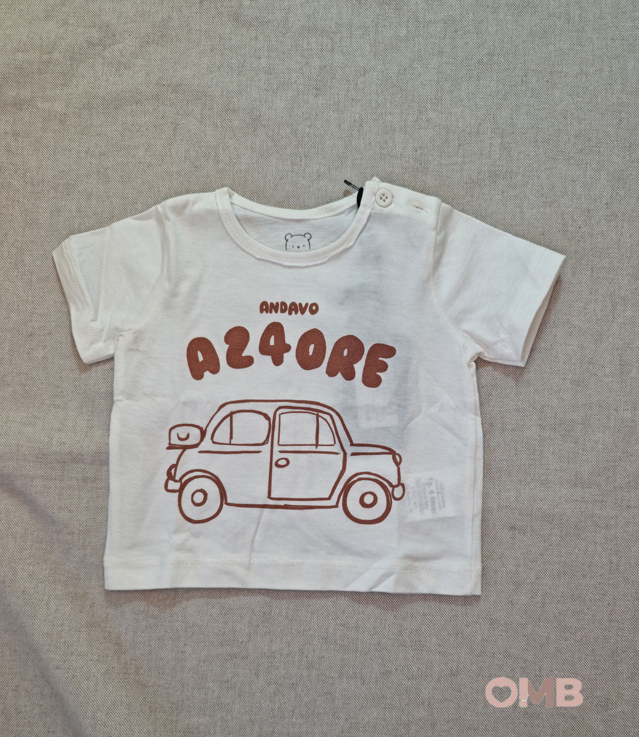 T-shirt neonato A24ORE A2401154 Bianca A2401154 BIANCO A24ORE 
