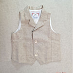 Gilet neonato AMBARABA'FM35080 Beige FM35080 BEIGE AMBARABA' 
