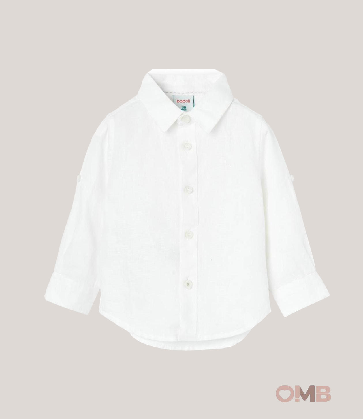 Camicia neonato Boboli 716330 bianca 716330 BIANCO BOBOLI 