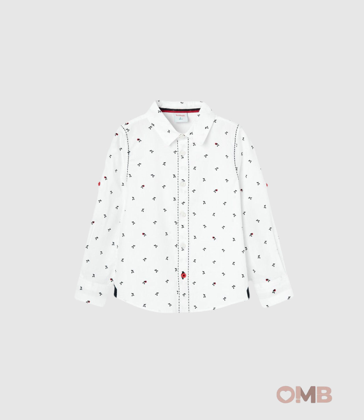 Camicia BOBOLI bambino 736286 Bianca 736286 STAMPA BOBOLI 