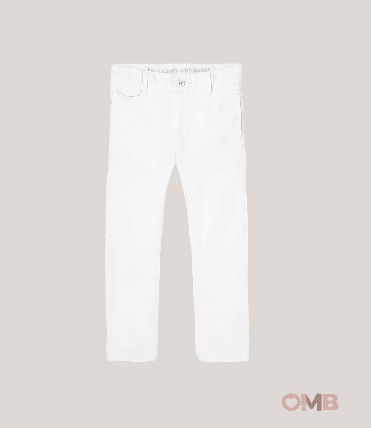 Pantalone BOBOLI bambino 736365 bianco 736365 BIANCO BOBOLI 
