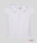 T-shirt Calamaro Baby bambina 15015 bianca