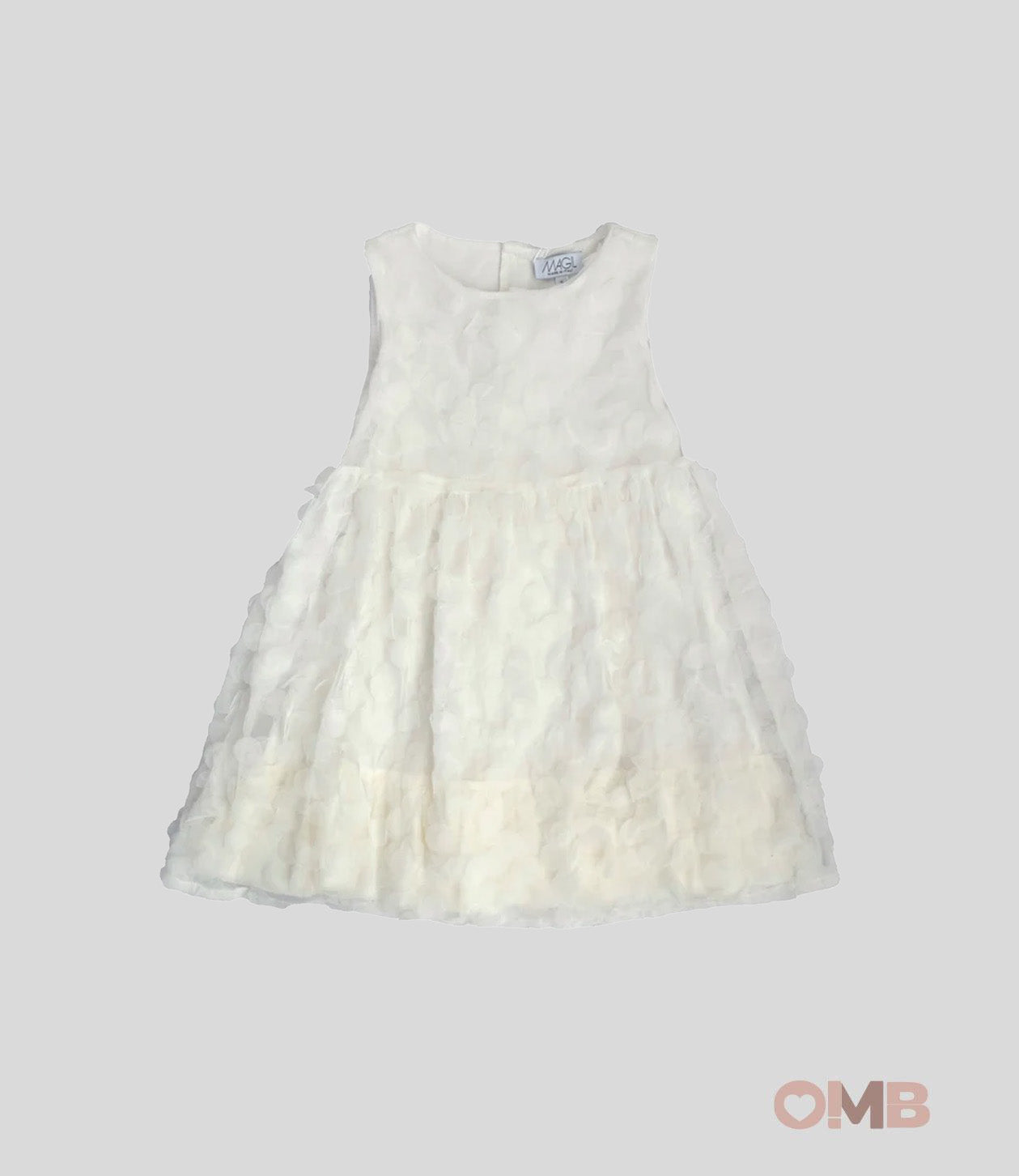 Abito Bambina MAGIL DN20051 Bianco<BR/> DN20051 LATTE MAGIL 