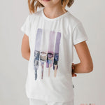 T-shirt Magil bambina DN26118 bianca DN26118. BIANCO MAGIL 