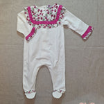 Tutina neonata PATACHOU BAB3633125 Bianca BAB3633125 FIORI PATACHOU 