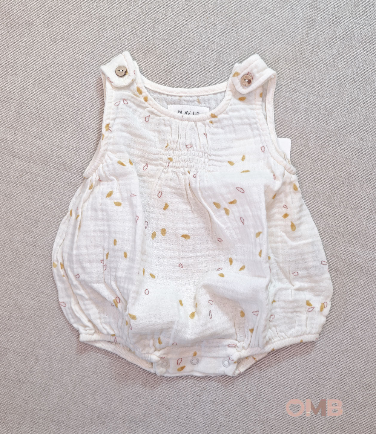Pagliaccetto neonata PLAY UP 0AM11508 Panna<BR/> 0AM11508 SEMI PLAY UP 