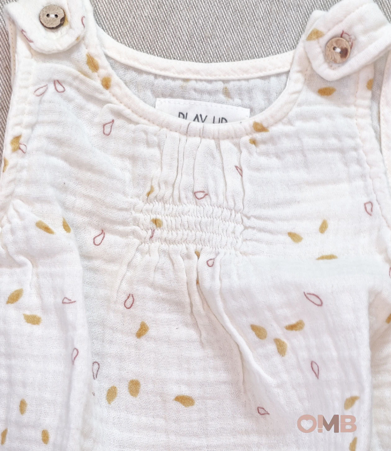 Pagliaccetto neonata PLAY UP 0AM11508 Panna<BR/> 0AM11508 SEMI PLAY UP 