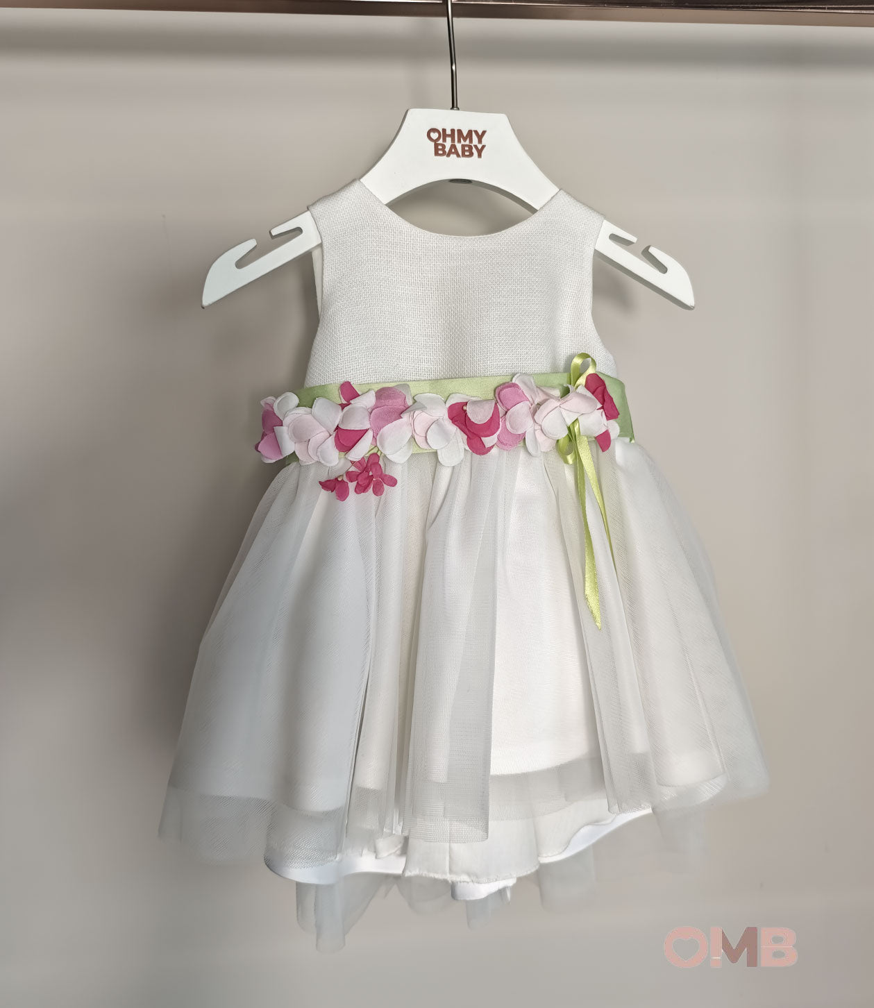 Abito neonata AMBARABA' 37032 Bianco<BR/> 37032 PANNA AMBARABA' 