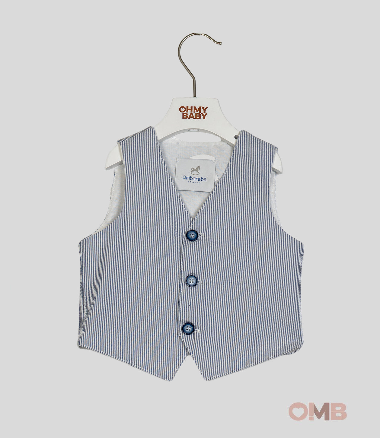 Gilet neonato Ambaraba 37168 azzurro 37168 AZZURRO AMBARABA' 