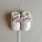 Babbucce neonata BABY LORD 769 Bianca<BR/> 769 FIORI BABY LORD 