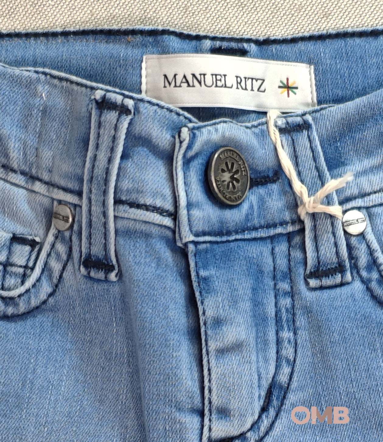 Jeans neonato MANUEL RITZ 2418 Blu<BR/> 2418 BLU MANUEL RITZ 