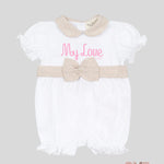 Pagliaccetto Neonata Nanan 479 bianca beige 479 BIANCO NANAN 