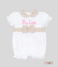 Pagliaccetto Neonata Nanan 479 bianca beige