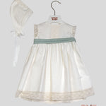Abito Neonata Niseret 5507 bianco 5507 VERDE NISERET 