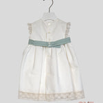 Abito Neonata Niseret 5507 bianco 5507 VERDE NISERET 
