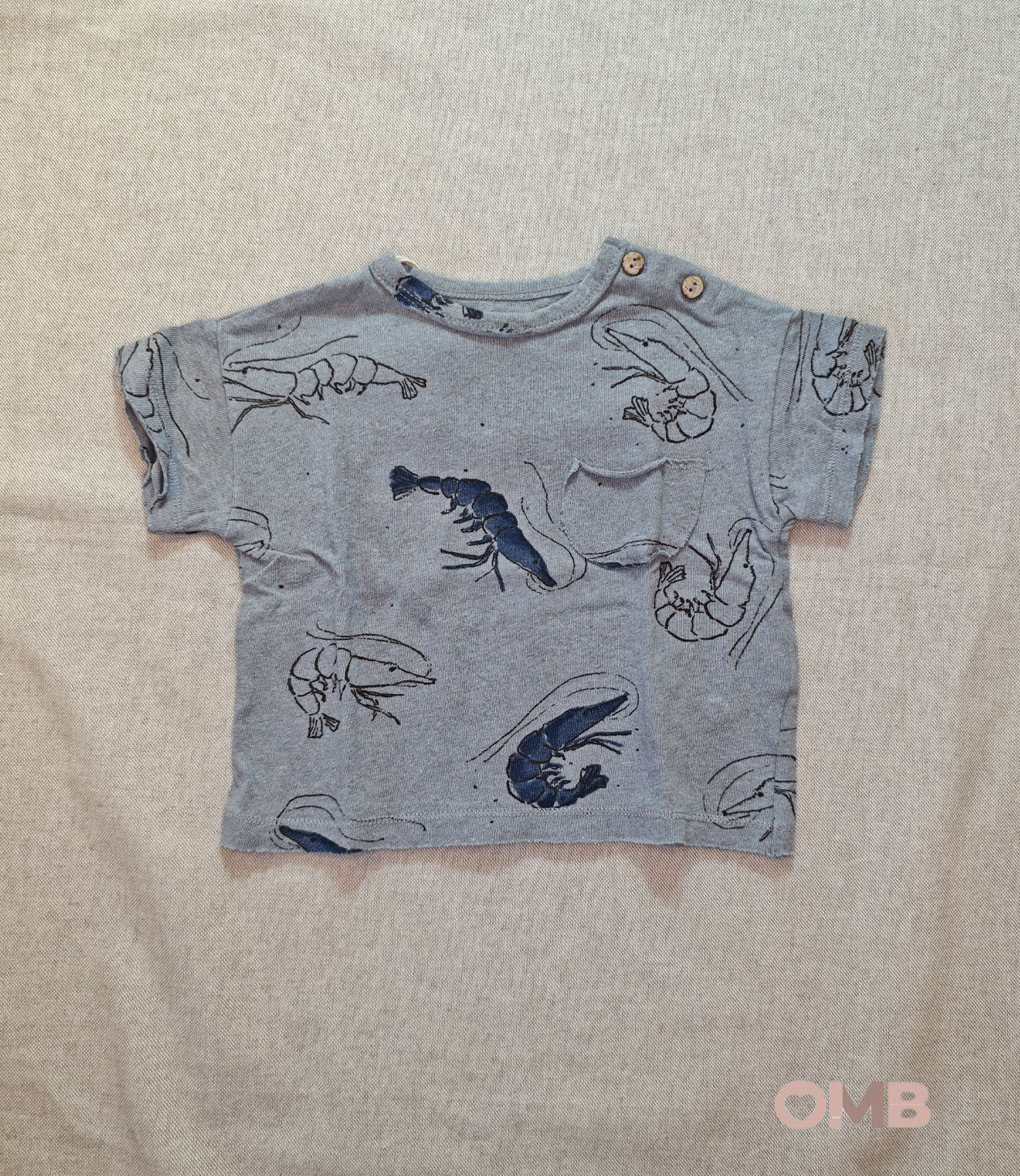T-shirt neonato PLAY UP 11057 Blu 11057 BLU PLAY UP 