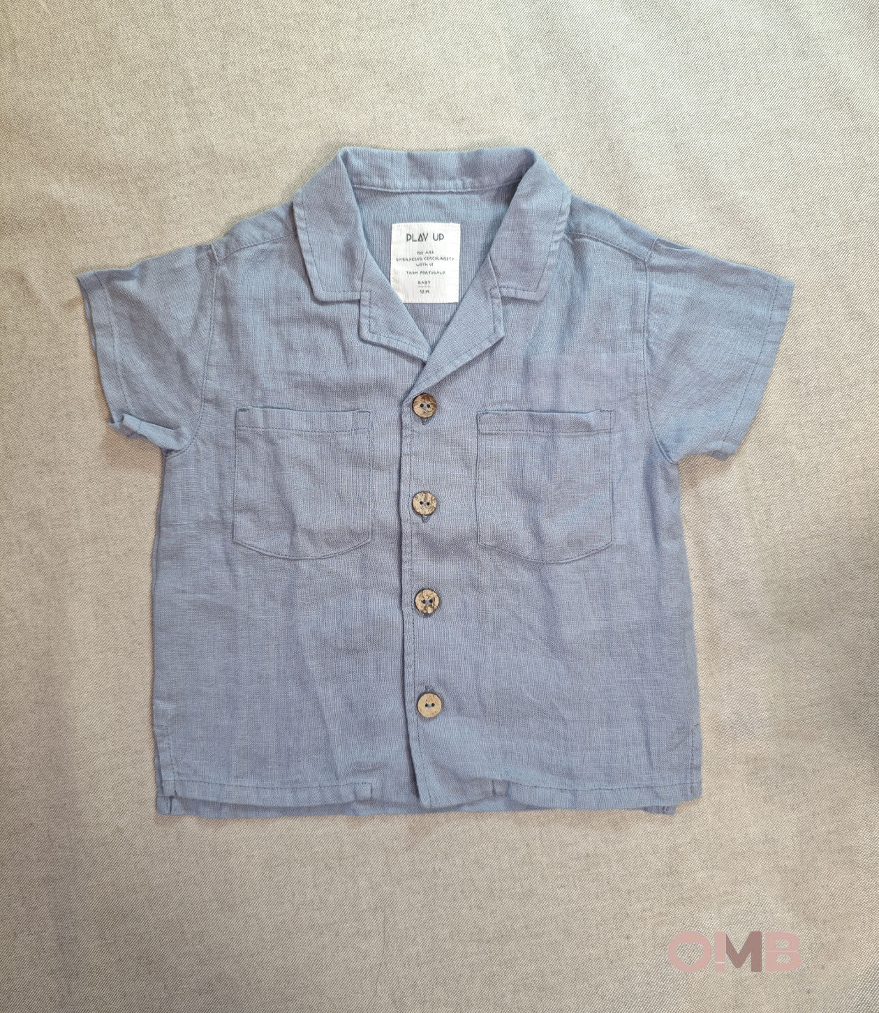 Camicia neonato PLAY UP 11251 Cobalto 11251 COBALTO PLAY UP 