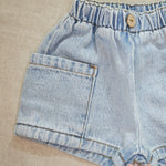 Short neonata PLAY UP 11706 Blu 11706 JEANS PLAY UP 