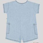 Salopette Neonata 1+inthefamily Serena Denim SERENA DENIM 1+INTHEFAMILY 